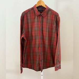 COOPER JONES CUMBERLAND PLAID BUTTON DOWN SHIRT LARGE